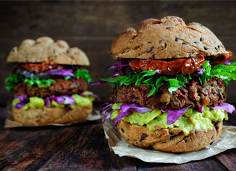 Veganistische Burger