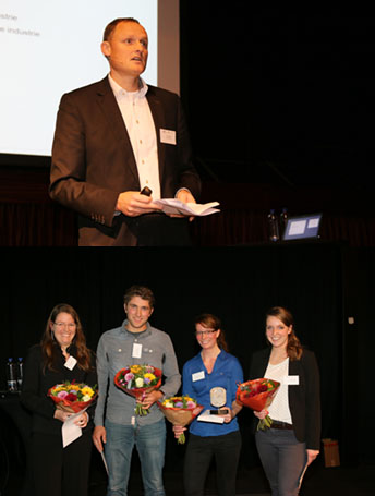 Ron Leppers reikt Recycling award uit